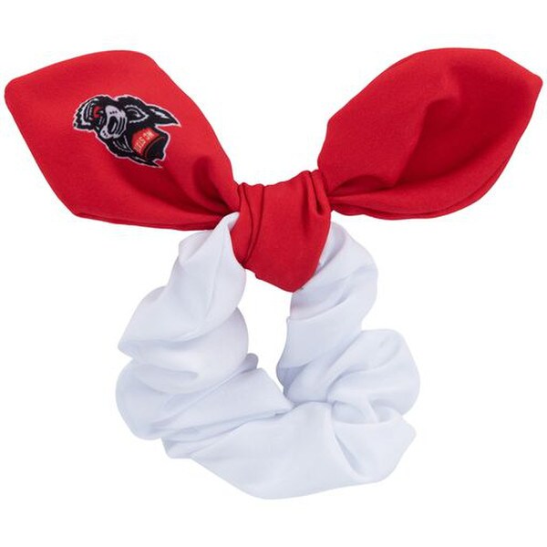 Scrunchie Bow Red/White Tuffy Head